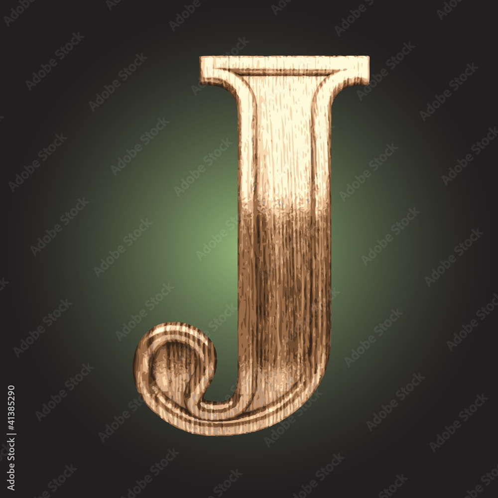 Vector wooden figure Vector wooden figure