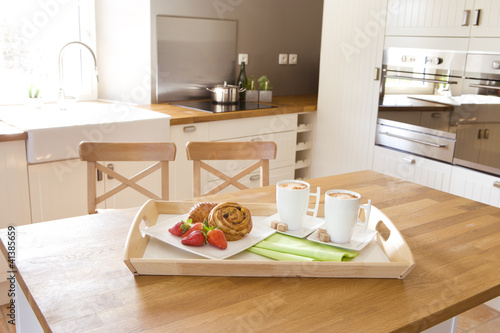 Frühstück in der Küche