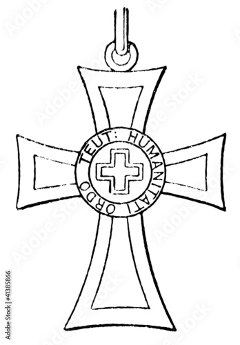 Marian Cross of German Order of Knights (Austro-Hungarian, 1871)