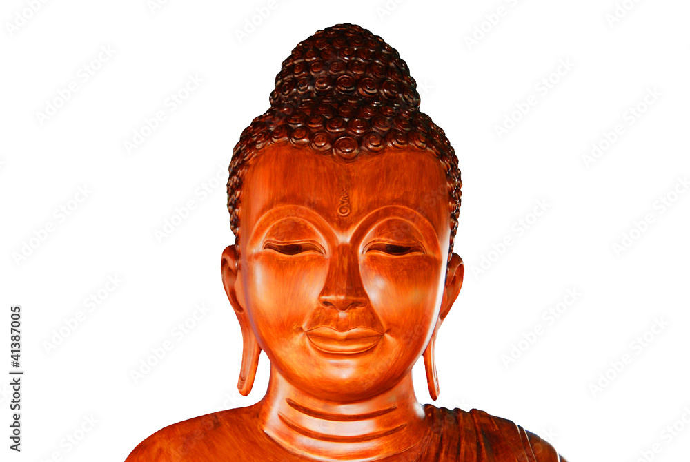 buddha wood statue