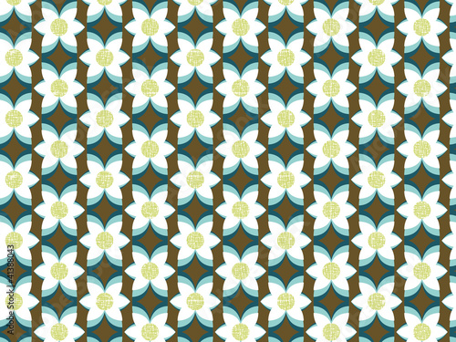 Pattern fleur vintage