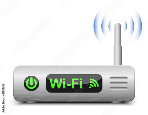 Wireless Router Icon. Vector Illustration
