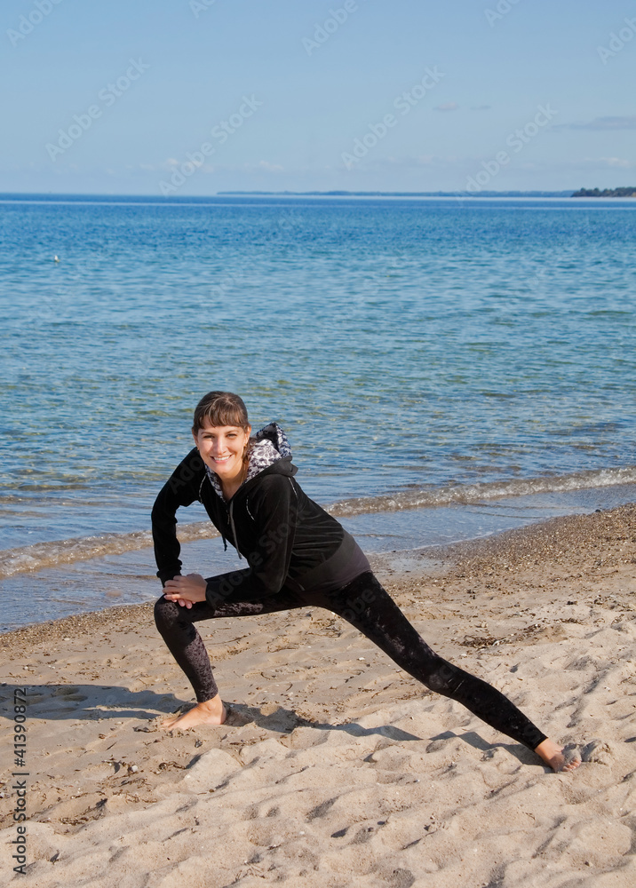 Exercise at the beach