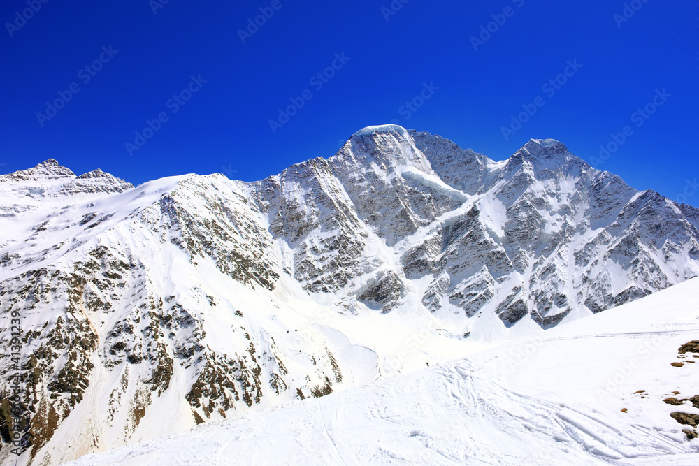 Beautiful view of mountains in the Elbrus area. Panorama Beautiful view of mountains in the Elbrus area. Panorama