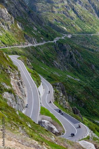 Obraz na płótnie Susten pass road, Switzerland w salonie