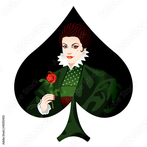 Принти на полотні queen of spades