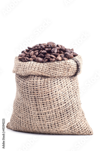 Bag with coffee grains