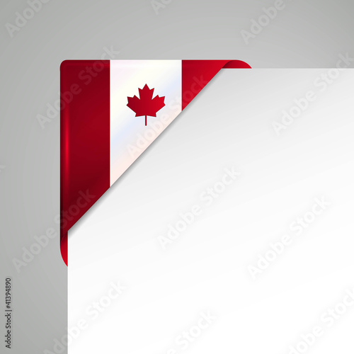 canada metallic flag corner