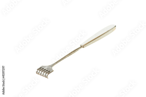 Obraz na płótnie Surgical retractor (Volkmann) isolated on white background