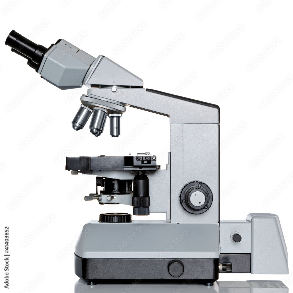 Laboratory microscope isolated on white Laboratory microscope isolated on white