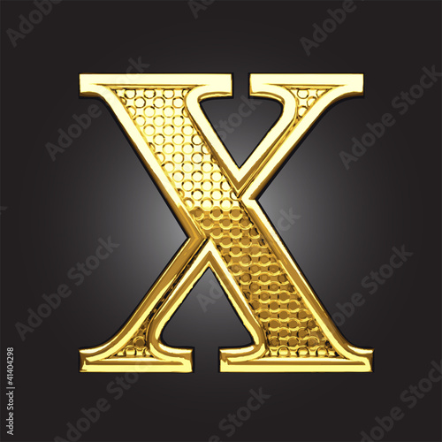 Vector golden figure