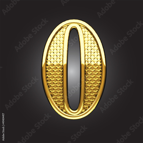 Vector golden figure