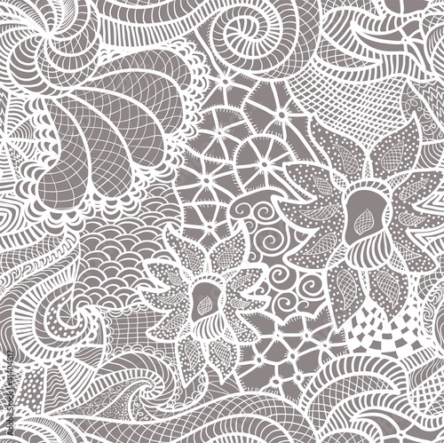 Hand drawn seamless pattern