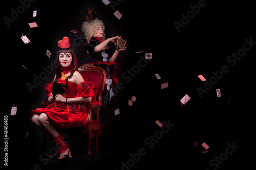 the queens of hearts and clubs photo