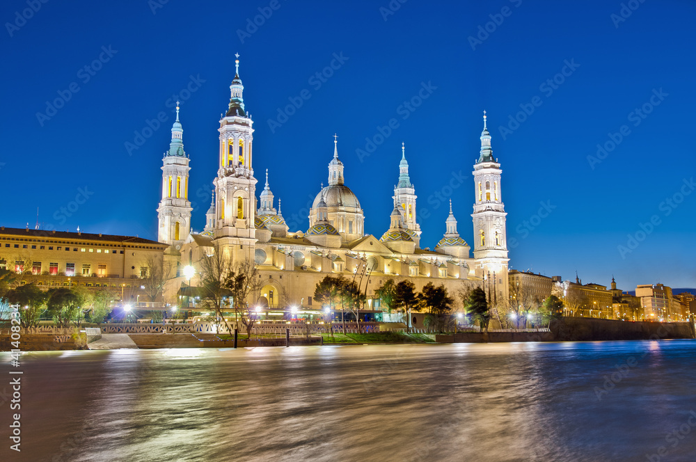 Our Lady of the Pillar Basilica at Zaragoza, Spain