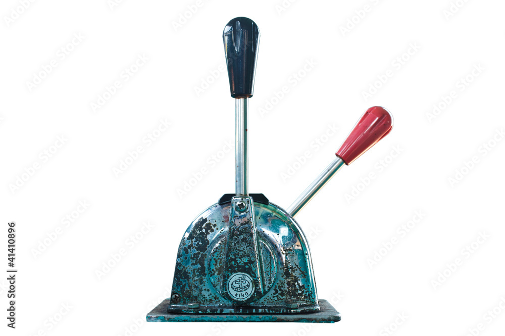 Foto Old Throttle and Gear lever