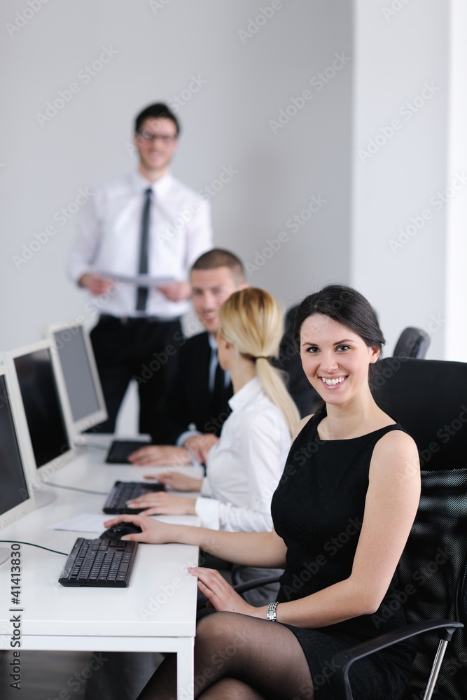 business people group working in customer and helpdesk office business people group working in customer and helpdesk office