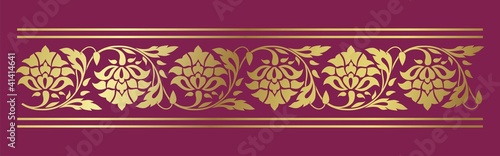 traditional floral border, textile , Rajasthan, royal India