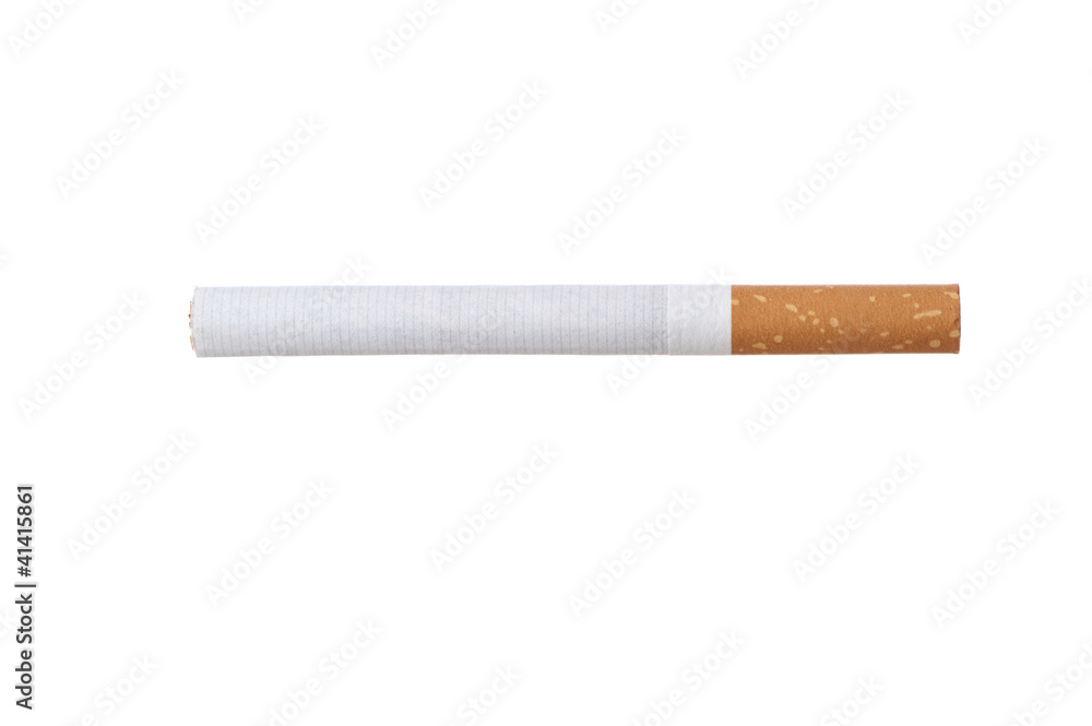 Cigarette isolated on white, no gold ring Cigarette isolated on white, no gold ring