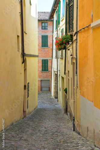 Alleyway. Brisighella. Emilia-Romagna. Italy.