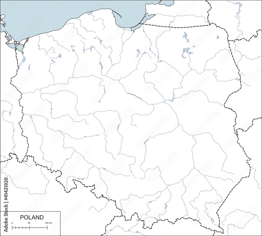 Mapa Konturowa Polski Administracyjna Wiczeniowa Mapa Cienna Sexiz Pix
