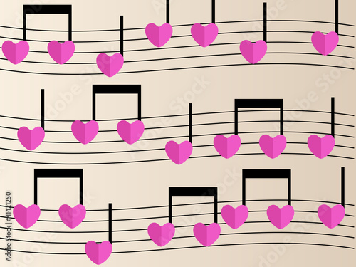 Partition musique amour