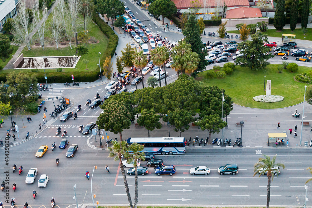 Obraz premium Placa de Pius XII in Barcelona