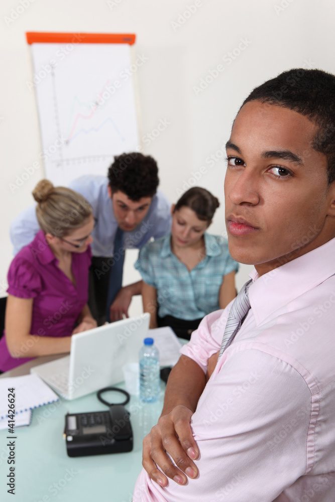 man on professional meeting man on professional meeting
