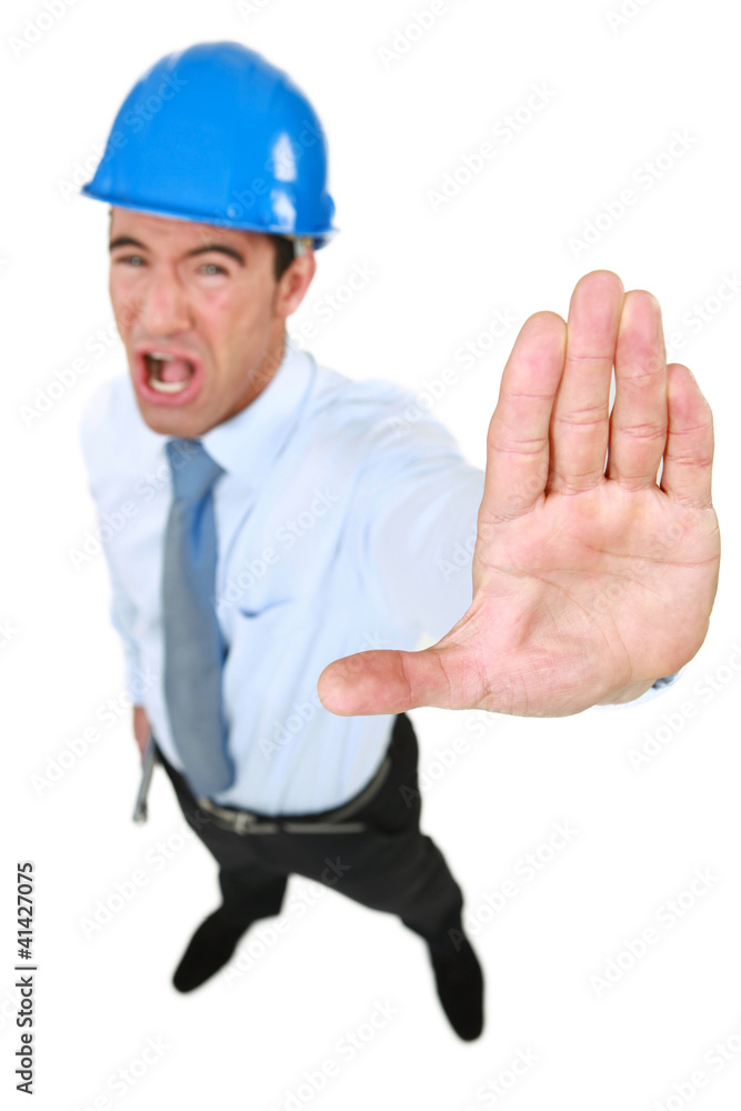 Old man shouting Old man shouting