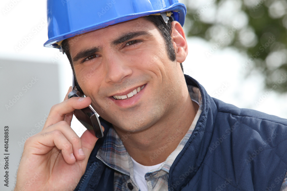 Foreman making a call Foreman making a call