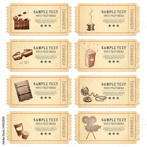 Vintage Movie Ticket