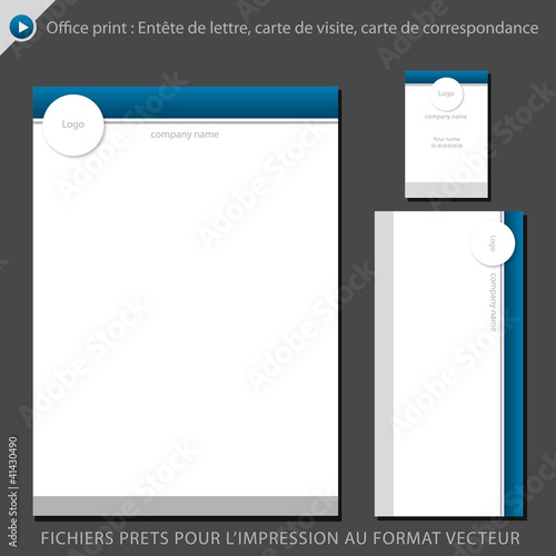 entête de lettre, carte de visite, carte de correspondance