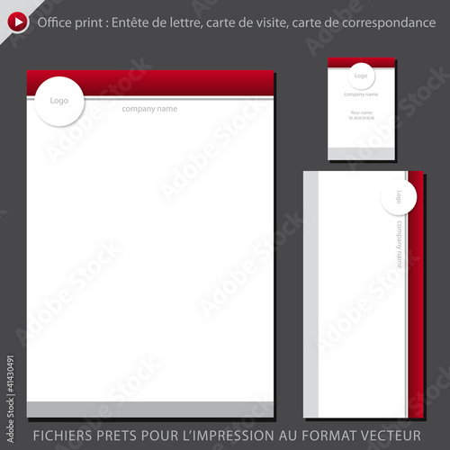 entête de lettre, carte de visite, carte de correspondance