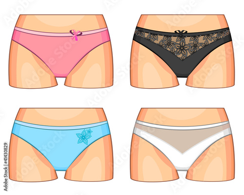 Woman’s colorful panties