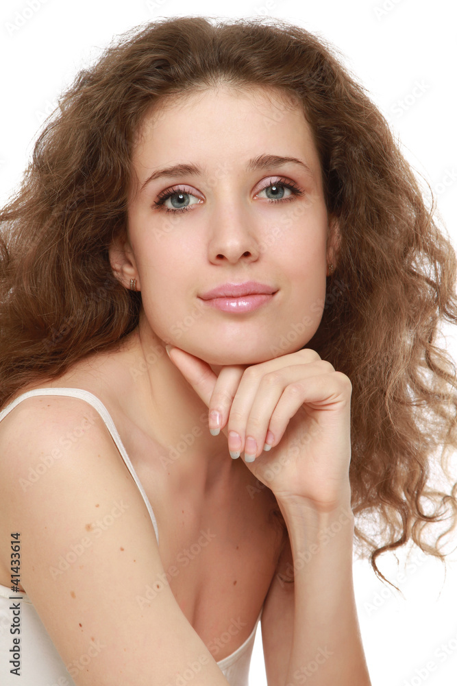 Closeup portrait of a beautiful woman Closeup portrait of a beautiful woman