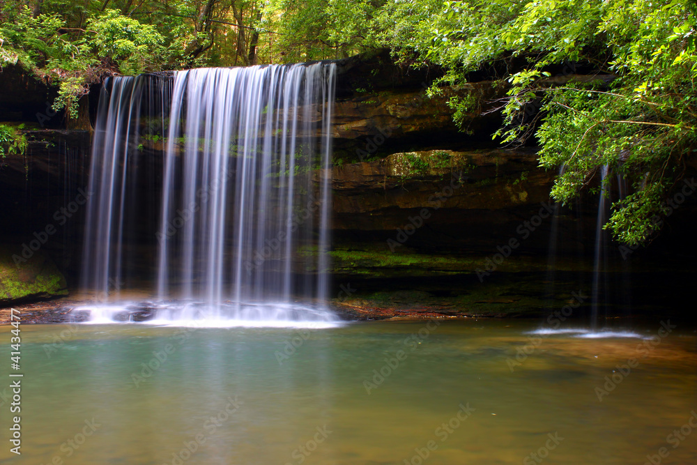 Upper Caney Creek Falls in Alabama Upper Caney Creek Falls in Alabama