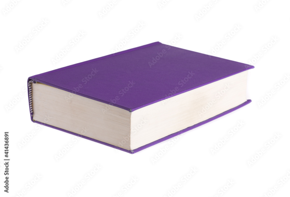 purple book isolated on white background purple book isolated on white background