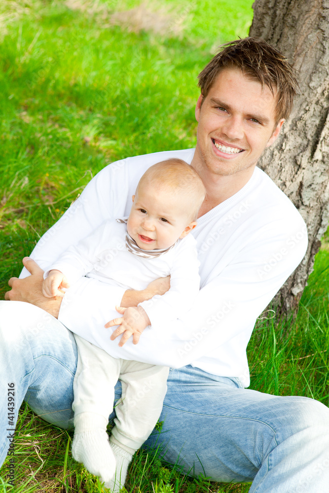 Fototapeta premium stolzer papa