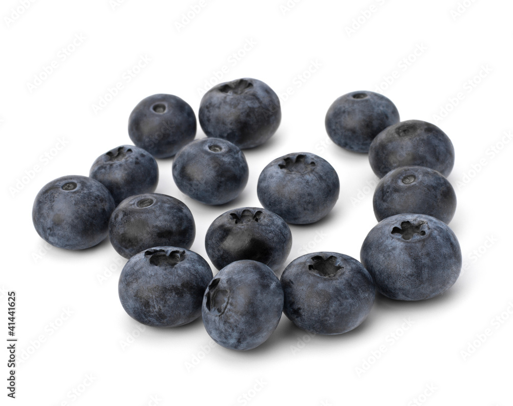 Bilberries or whortleberries cutout Bilberries or whortleberries cutout