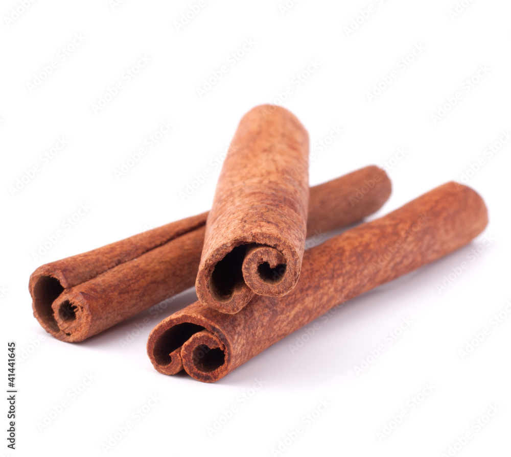 Cinnamon sticks isolated on white background Cinnamon sticks isolated on white background