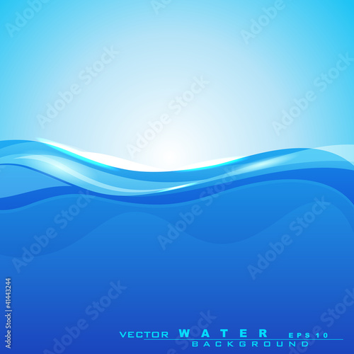 Abstract background with water waves and sun light for save wate