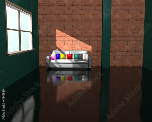 Tablou pe pânză 3d Interior design
