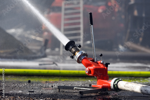 Strahlrohr im Einsatz
