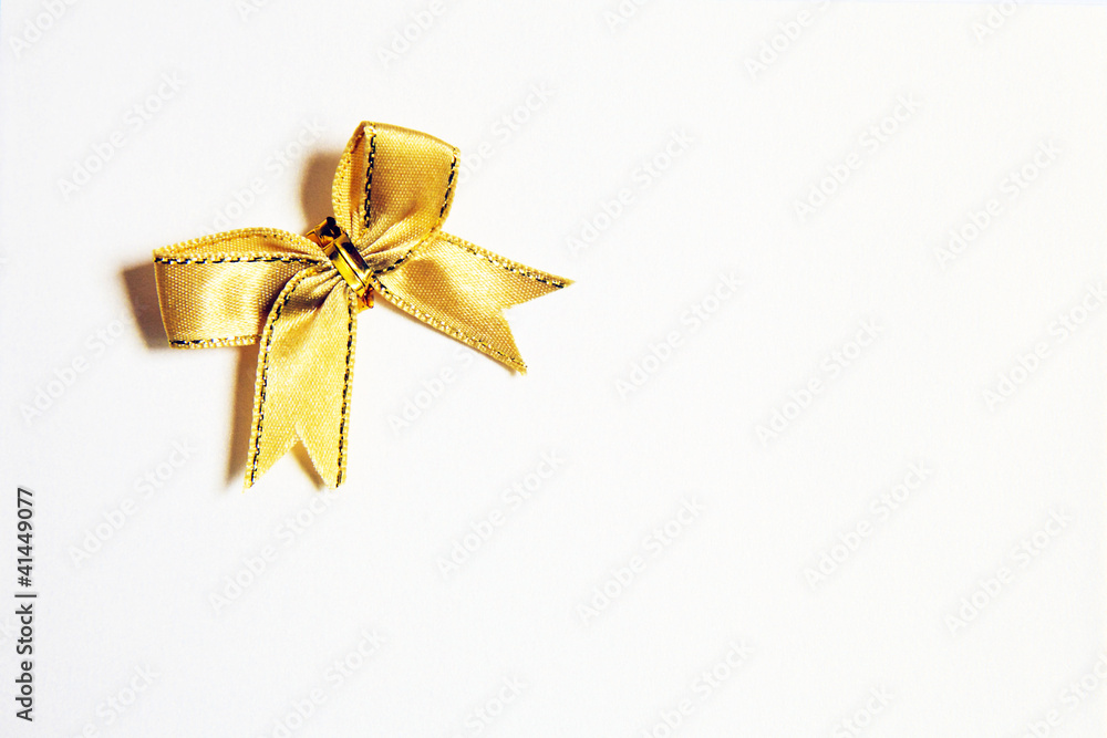 The golden bowl on white background The golden bowl on white background