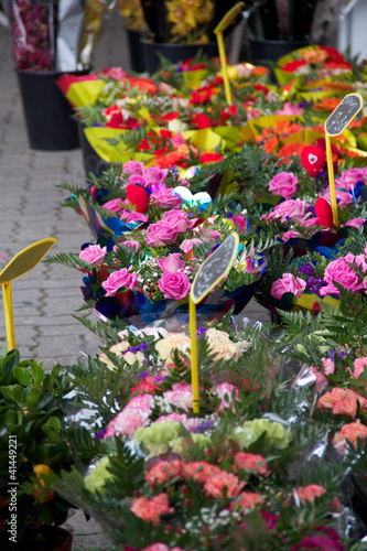 Blumen auf dem Wochenmarkt