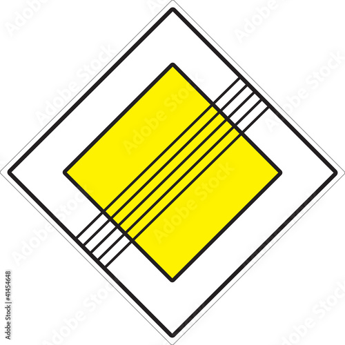 Road sign "End of the main road"