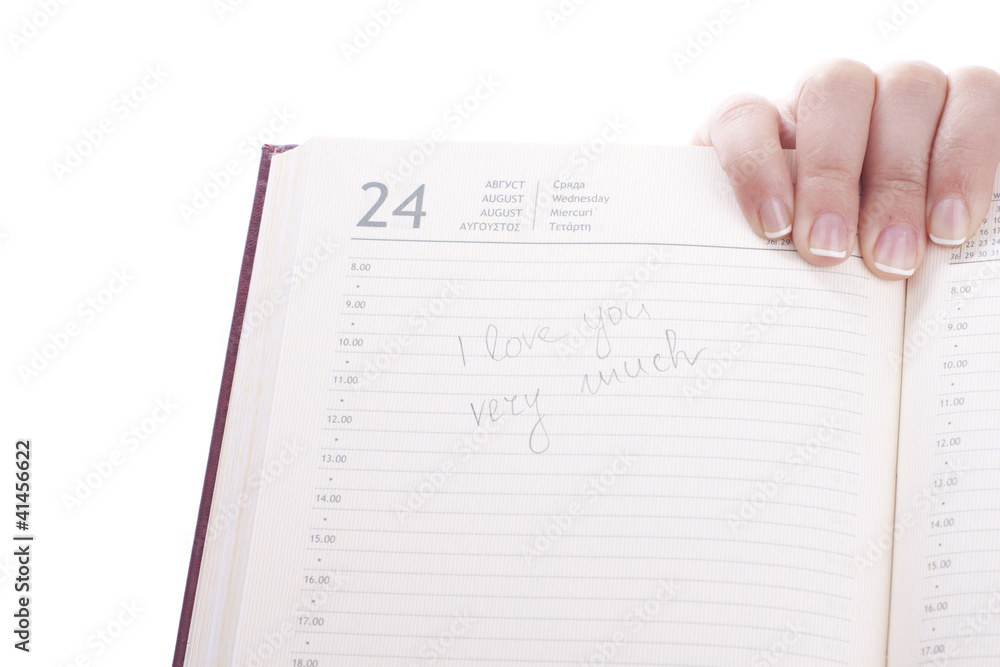 I love you in a notebook I love you in a notebook