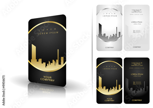 Black and white business cards