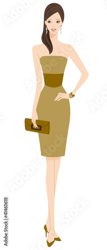 ドレス姿の女性