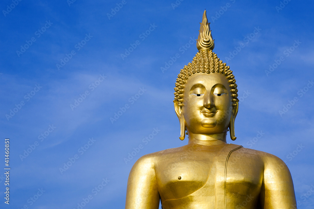 Big buddha in blue sky